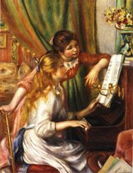 Auguste renoir Young Girls at the Piano Germany oil painting art